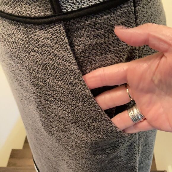 41 HAWTHORN Gray/Black Sleeveless Knit Dress S EUC - Picture 3 of 8